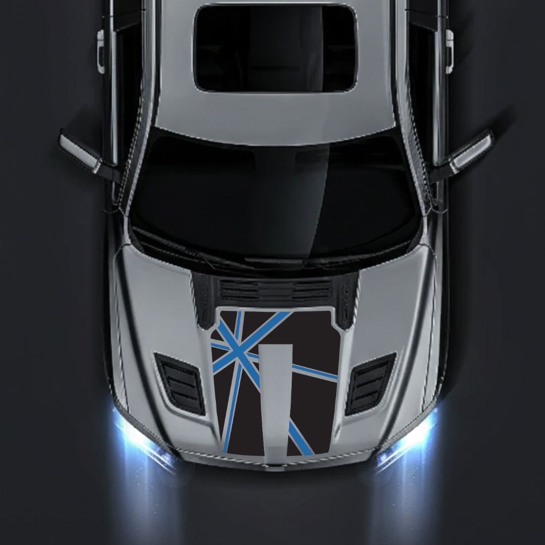 Performance Hood Panel Decal/Sticker - England - Cut Graphic Kit - For Dodge RAM 1500 2019-2025 - Premium Vinyl