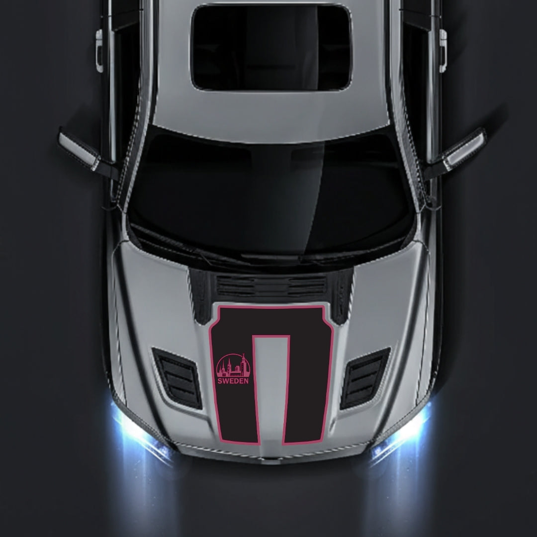 Performance Hood Panel Decal/Sticker - Sweden - Border Graphic Kit - For Dodge RAM 1500 2019-2025 - Premium Vinyl