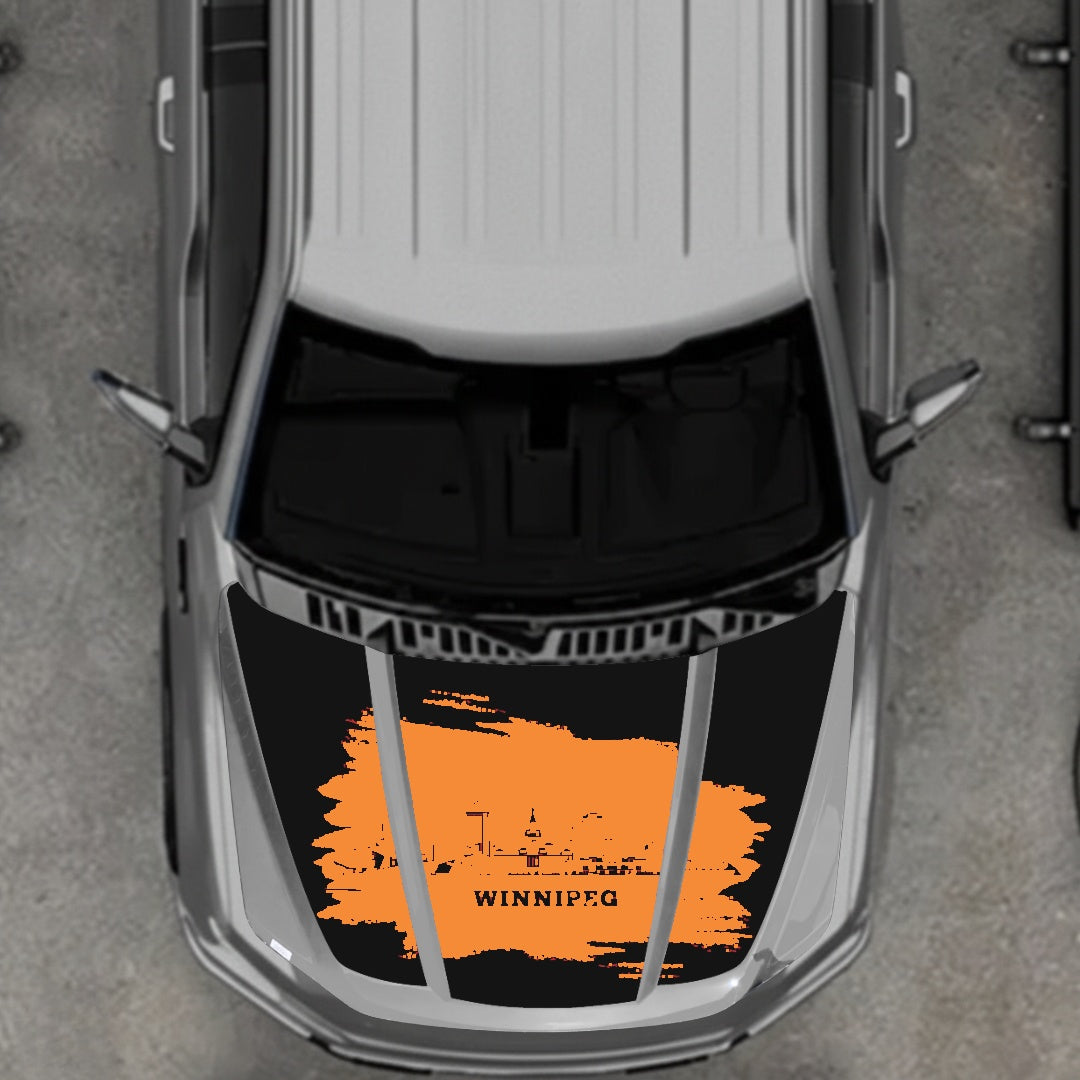 Hood Panel Decal/Sticker - Winnipeg Graphic Kit - For Ford F-150 2020-2026 - Premium Vinyl