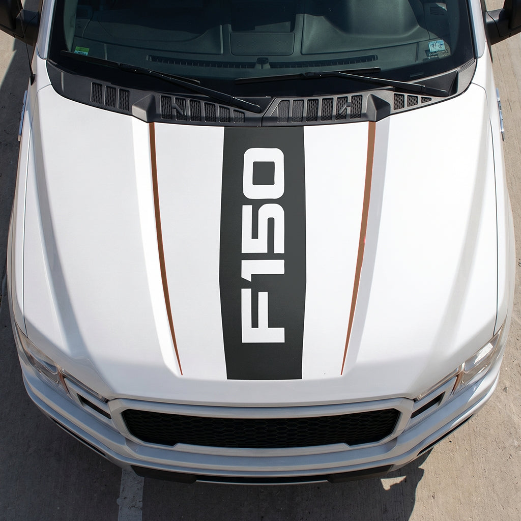 Hood Panel Decal/Sticker - Bold F150 Graphic Decal Graphic Kit - For Ford F-150 2015-2020 - Premium Vinyl