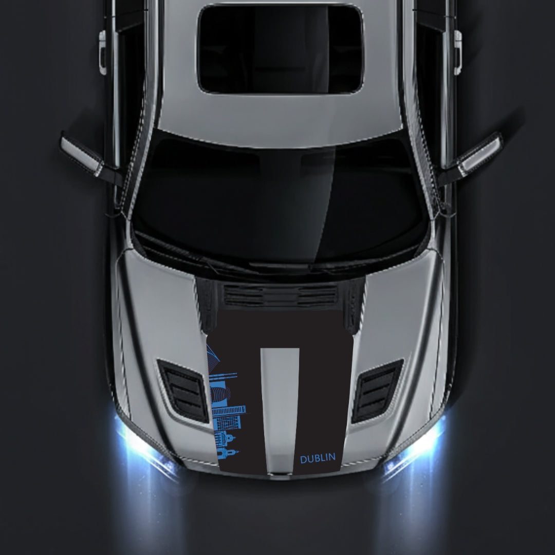 Hood Panel Decal/Sticker - Dublin Skyline Graphic Kit - For Dodge RAM 1500 2019-2025 - Premium Vinyl