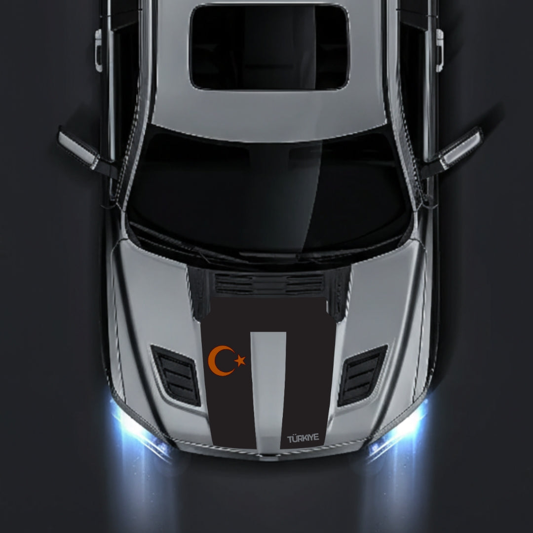 Performance Hood Panel Decal/Sticker - Turkey - Cut Graphic Kit - For Dodge RAM 1500 2019-2025 - Premium Vinyl