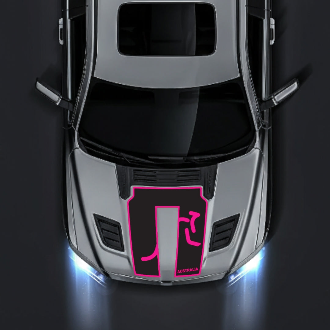 Hood Panel Decal/Sticker - Australia - Border Graphic Kit - For Dodge RAM 1500 2019-2025 - Premium Vinyl