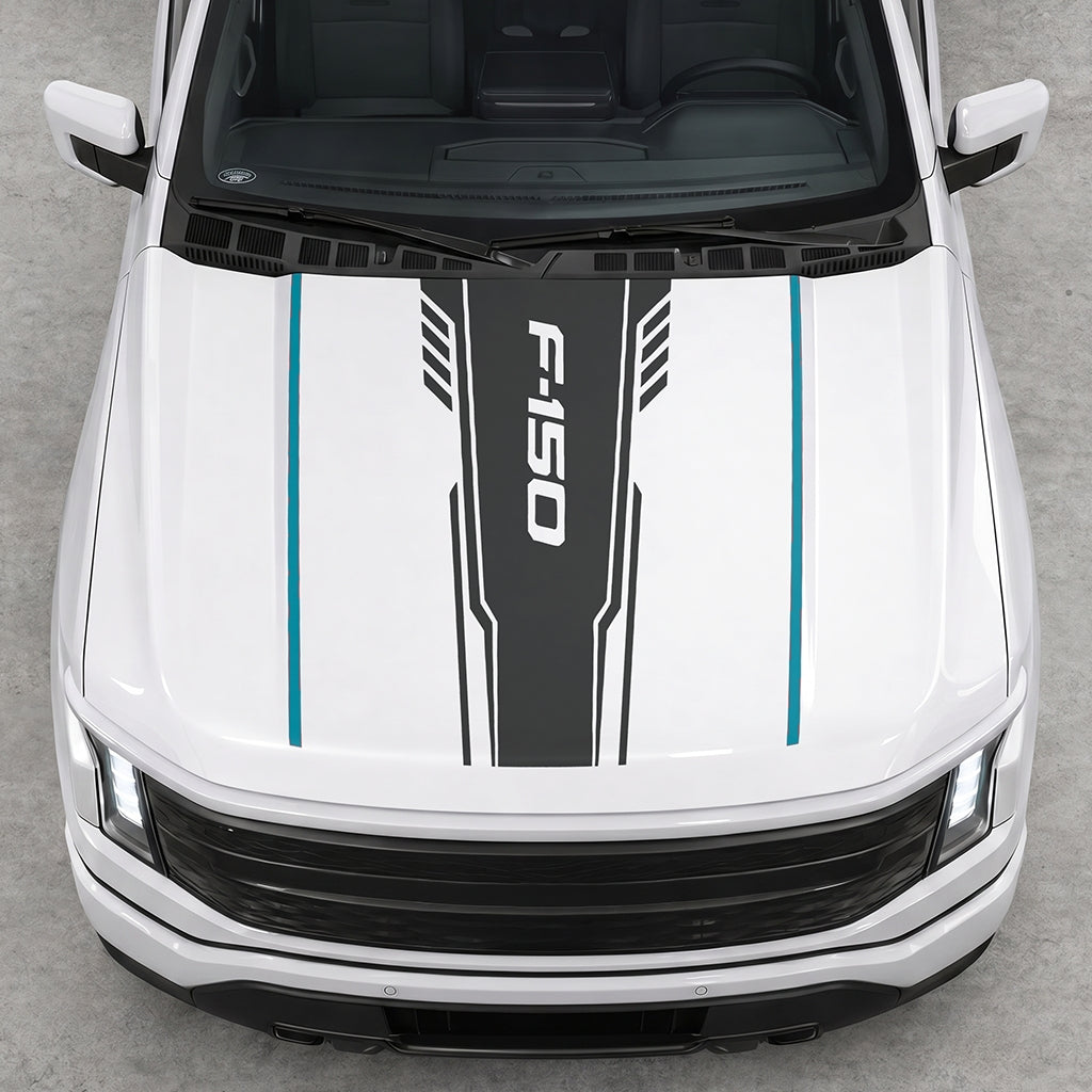 Hood Panel Decal/Sticker - Speed F150 Graphic Decal Graphic Kit - For Ford F-150 2015-2020 - Premium Vinyl