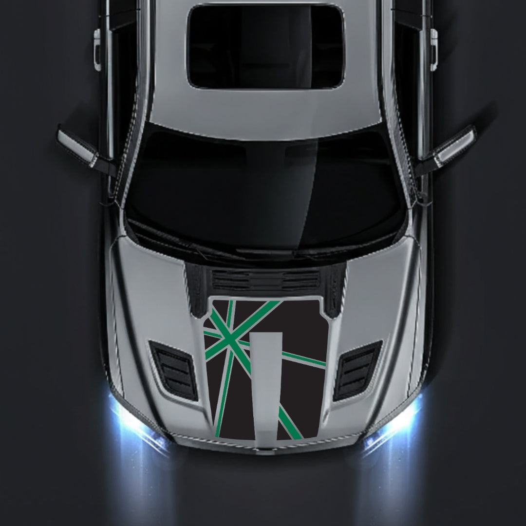 Performance Hood Panel Decal/Sticker - England - Cut Graphic Kit - For Dodge RAM 1500 2019-2025 - Premium Vinyl