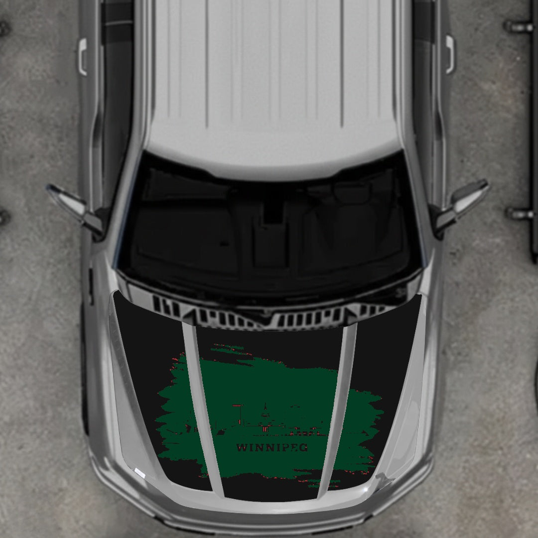 Hood Panel Decal/Sticker - Winnipeg Graphic Kit - For Ford F-150 2020-2026 - Premium Vinyl