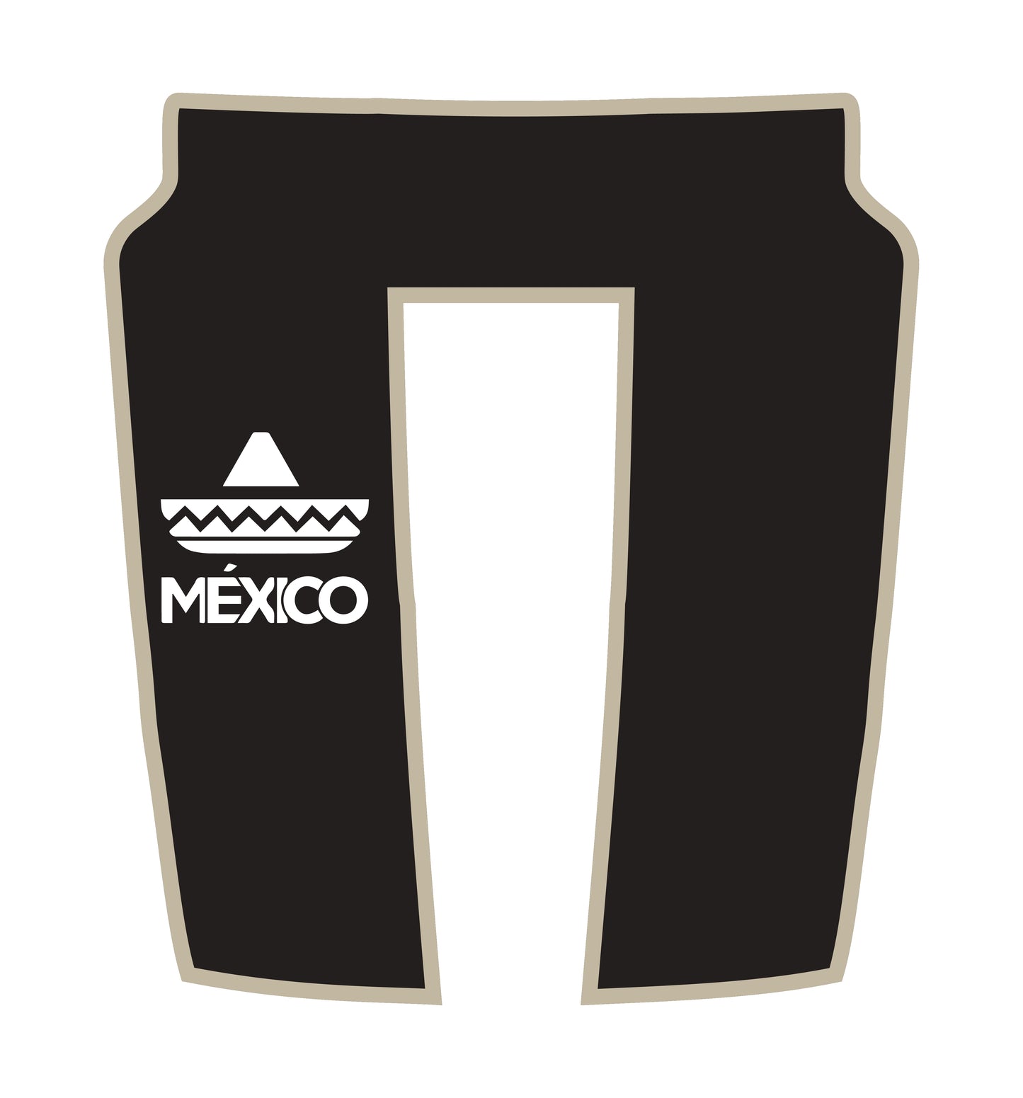 Performance Hood Panel Decal/Sticker - Mexico Heritage - Cut - Border Graphic Kit - For Dodge RAM 1500 2019-2025 - Premium Vinyl