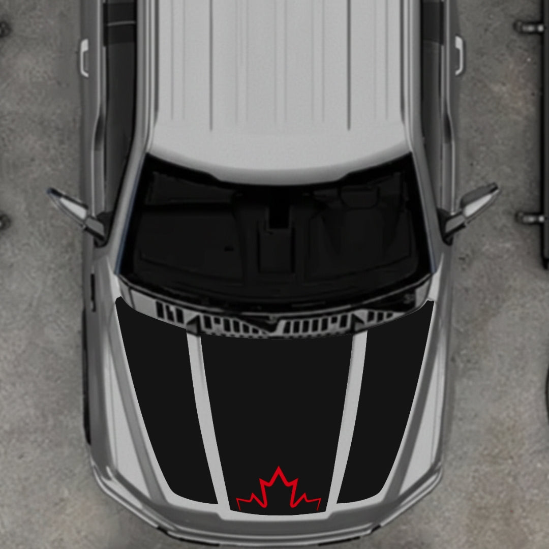 Hood Panel Decal/Sticker - Canada Style 10 Graphic Kit - For Ford F-150 2020-2026 - Premium Vinyl