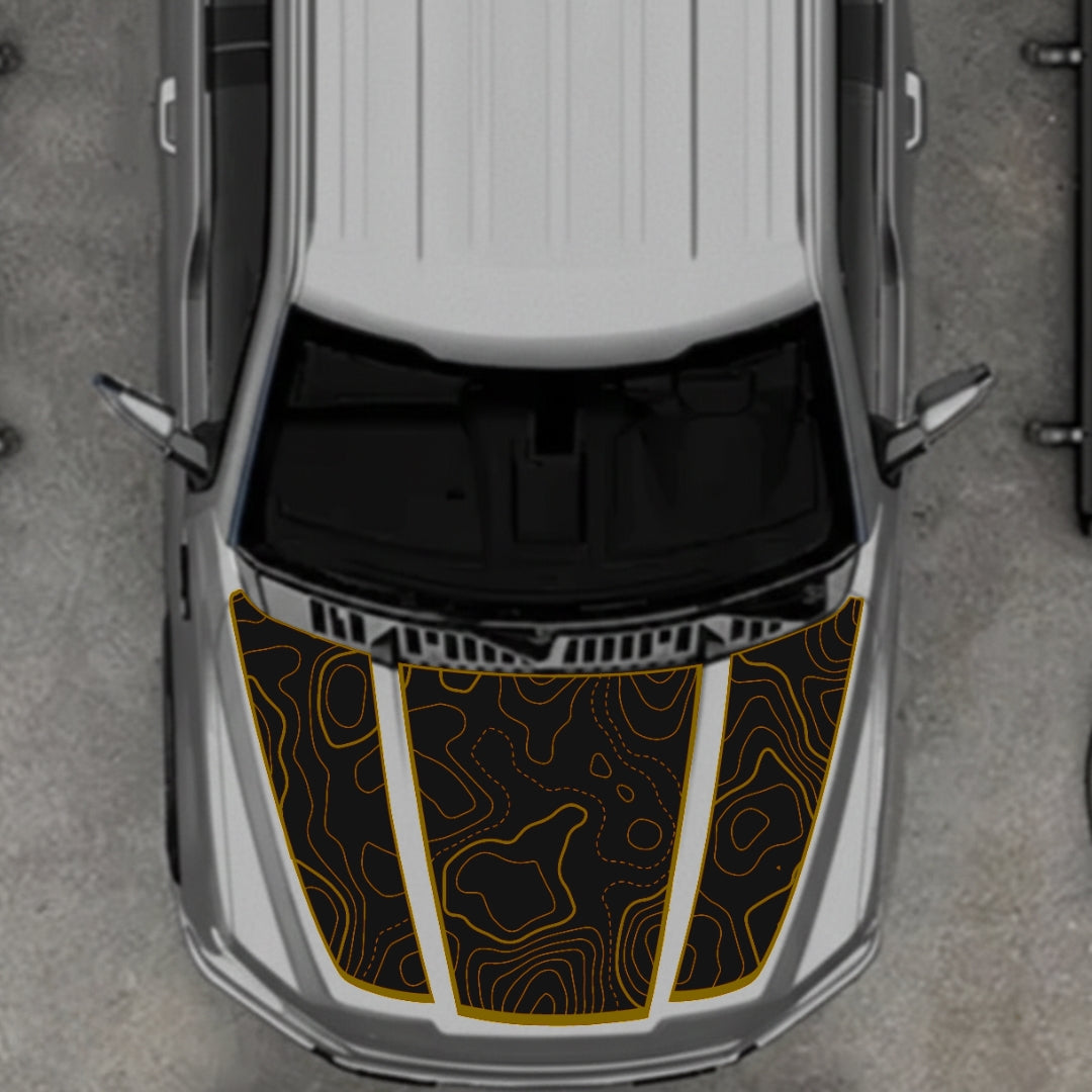 Hood Panel Decal/Sticker - Canada Style 18 Graphic Kit - For Ford F-150 2020-2026 - Premium Vinyl
