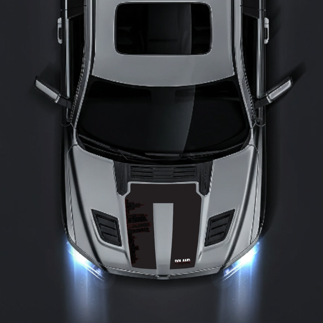 Hood Panel Decal/Sticker - Poland Skyline Graphic Kit - For Dodge RAM 1500 2019-2025 - Premium Vinyl