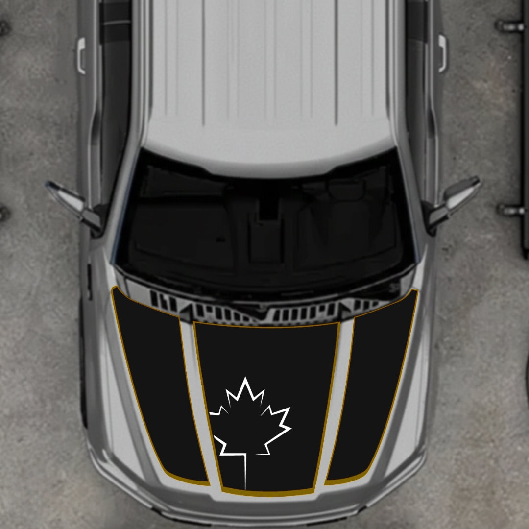 Hood Panel Decal/Sticker - Canada Style 11 Graphic Kit - For Ford F-150 2020-2026 - Premium Vinyl