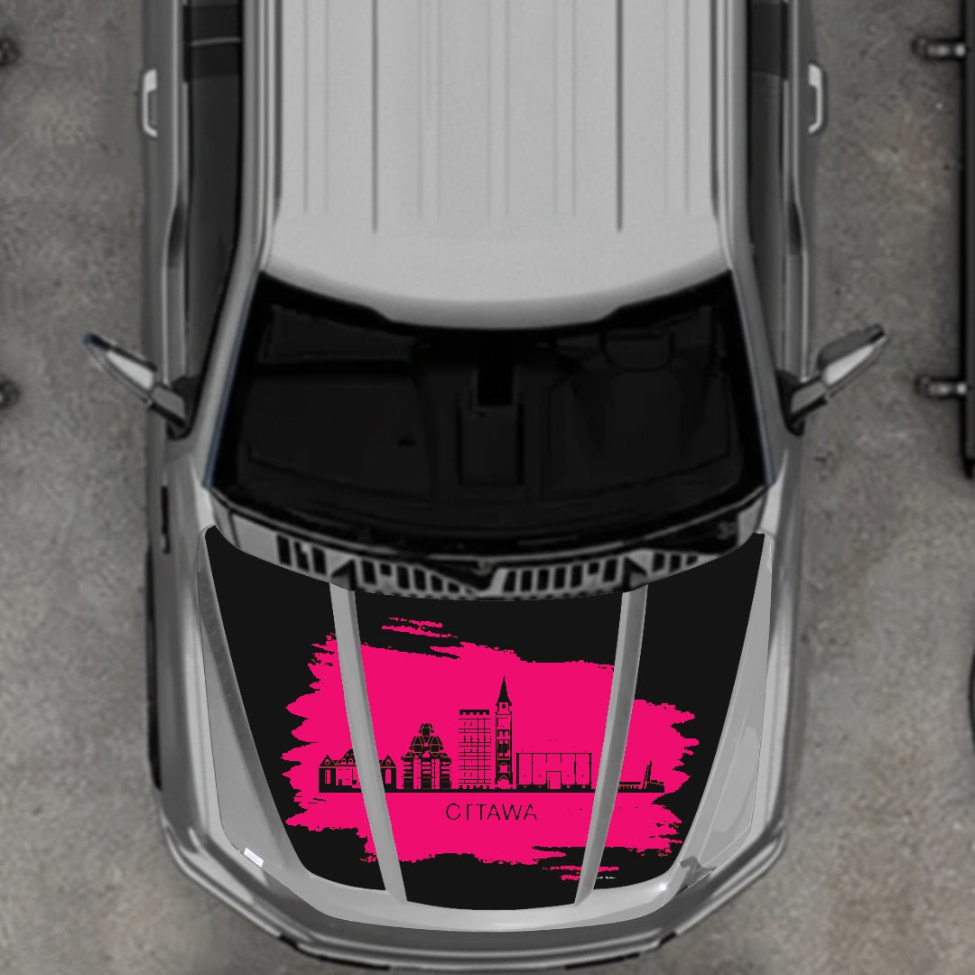 Hood Panel Decal/Sticker - Ottawa Graphic Kit - For Ford F-150 2020-2026 - Premium Vinyl