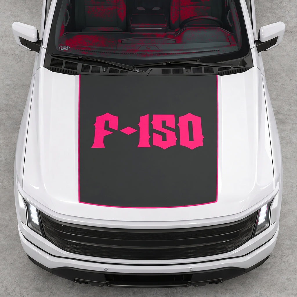 Hood Panel Decal/Sticker - Lightning F150 Graphic Decal Graphic Kit - For FORD F-150 2015-2020 - Premium Vinyl