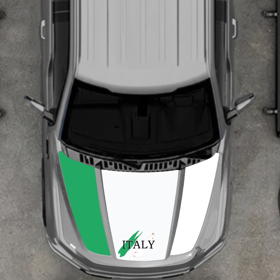 Hood Panel Decal/Sticker - Italy Graphic Kit - For Ford F-150 2020-2026 - Premium Vinyl