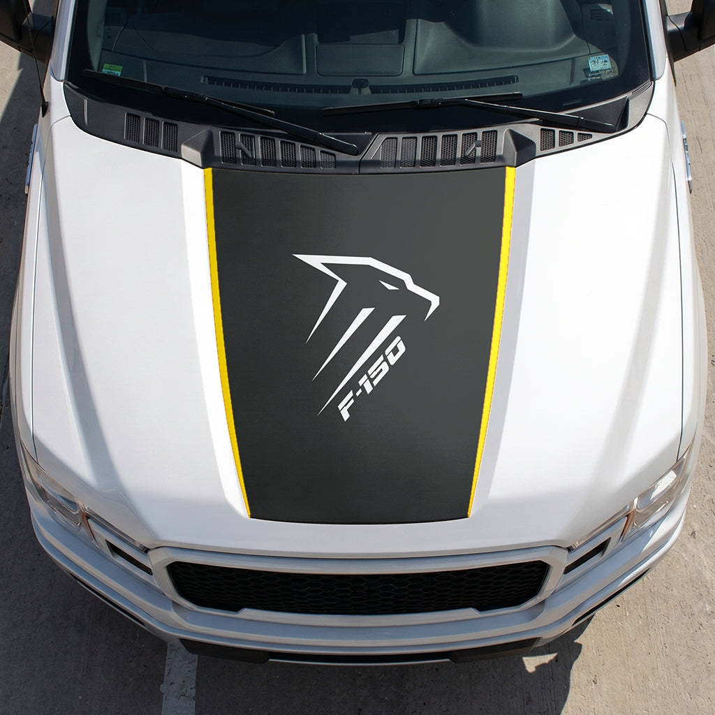 Hood Panel Decal/Sticker - Eagle Head Graphic Decal Graphic Kit - For Ford F-150 2015-2020 - Premium Vinyl