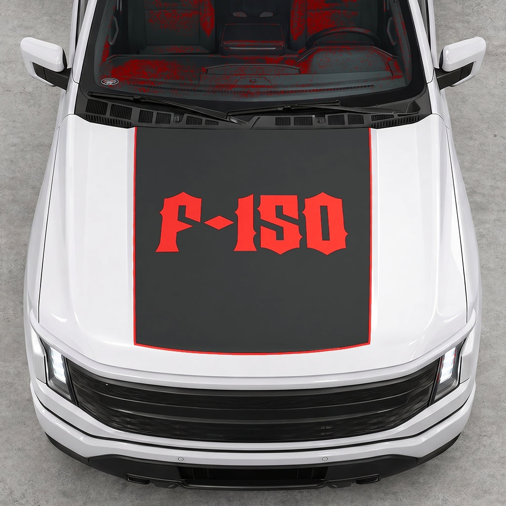 Hood Panel Decal/Sticker - Lightning F150 Graphic Decal Graphic Kit - For FORD F-150 2015-2020 - Premium Vinyl