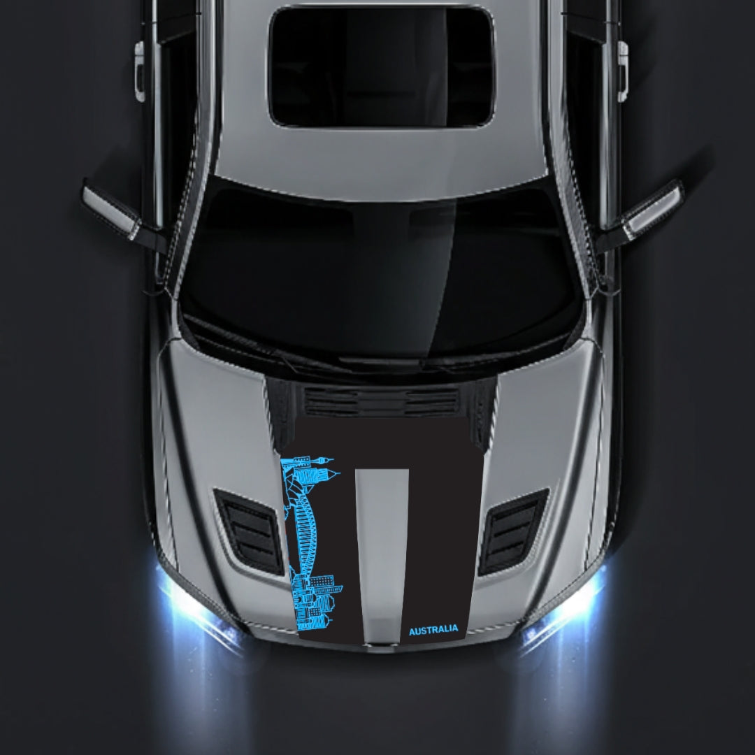 Hood Panel Decal/Sticker - Australia Skyline Graphic Kit - For Dodge RAM 1500 2019-2025 - Premium Vinyl