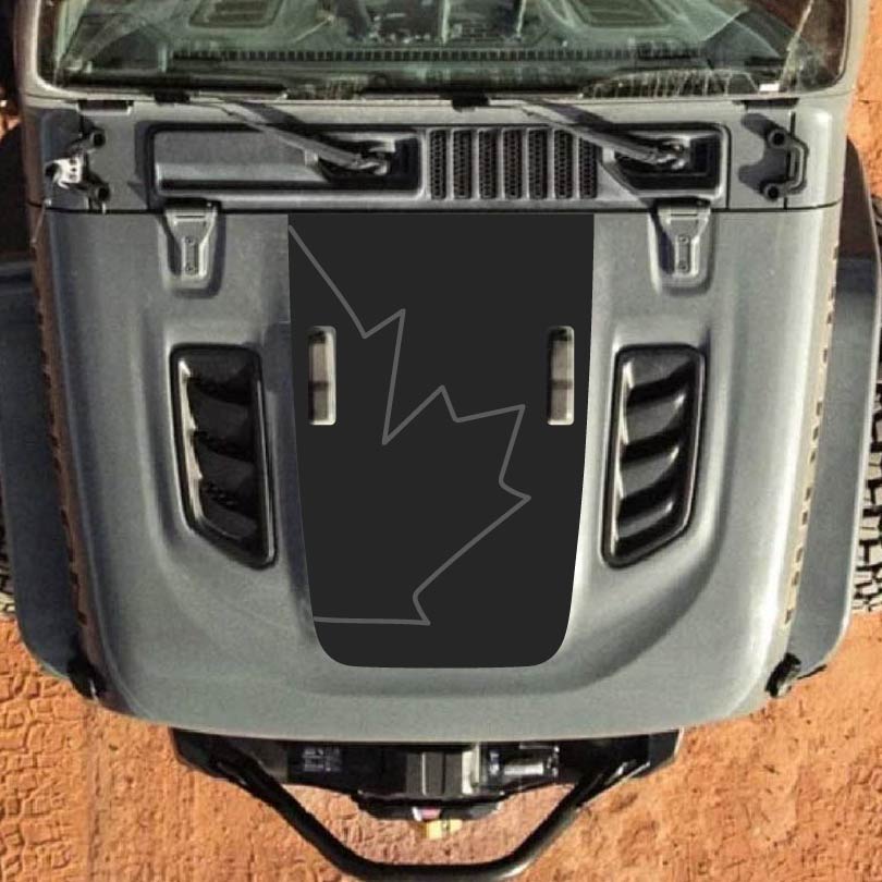 Hood Styles Decal/Sticker - For JL/JLU/JT/4XE Rubicon Hood - 2018-2025 - Premium Vinyl