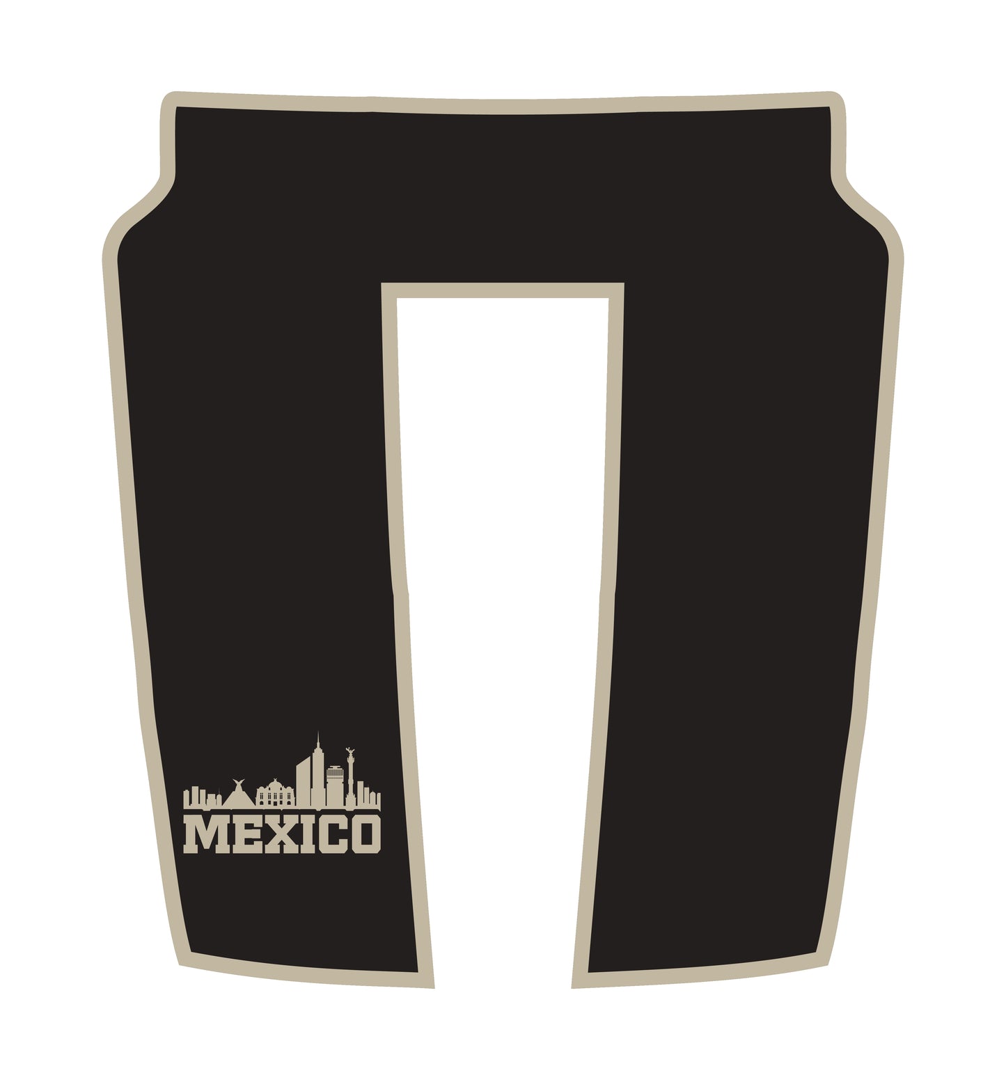 Performance Hood Panel Decal/Sticker - Mexico - Border Graphic Kit - For Dodge RAM 1500 2019-2025 - Premium Vinyl
