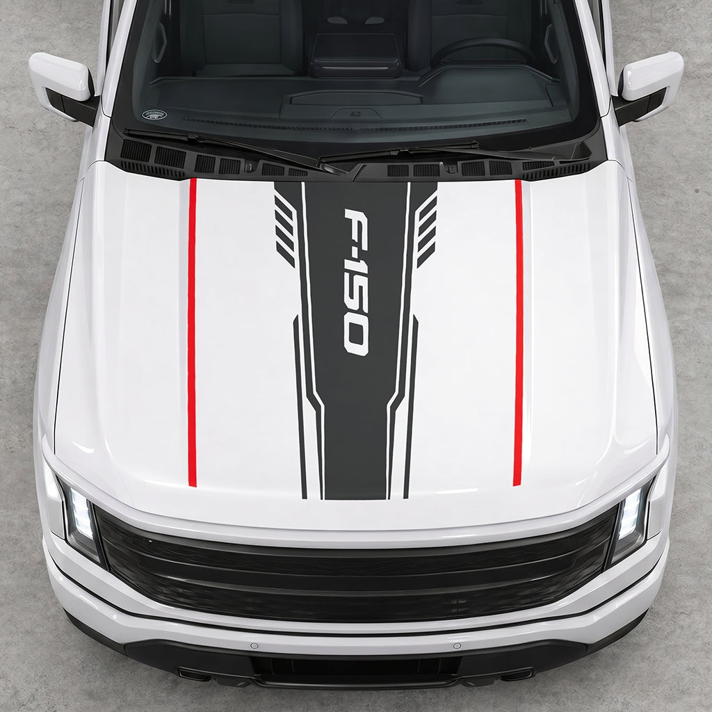 Hood Panel Decal/Sticker - Speed F150 Graphic Decal Graphic Kit - For Ford F-150 2015-2020 - Premium Vinyl