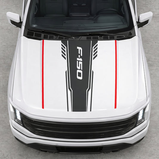 Hood Panel Decal/Sticker - Speed F150 Graphic Decal Graphic Kit - For Ford F-150 2015-2020 - Premium Vinyl