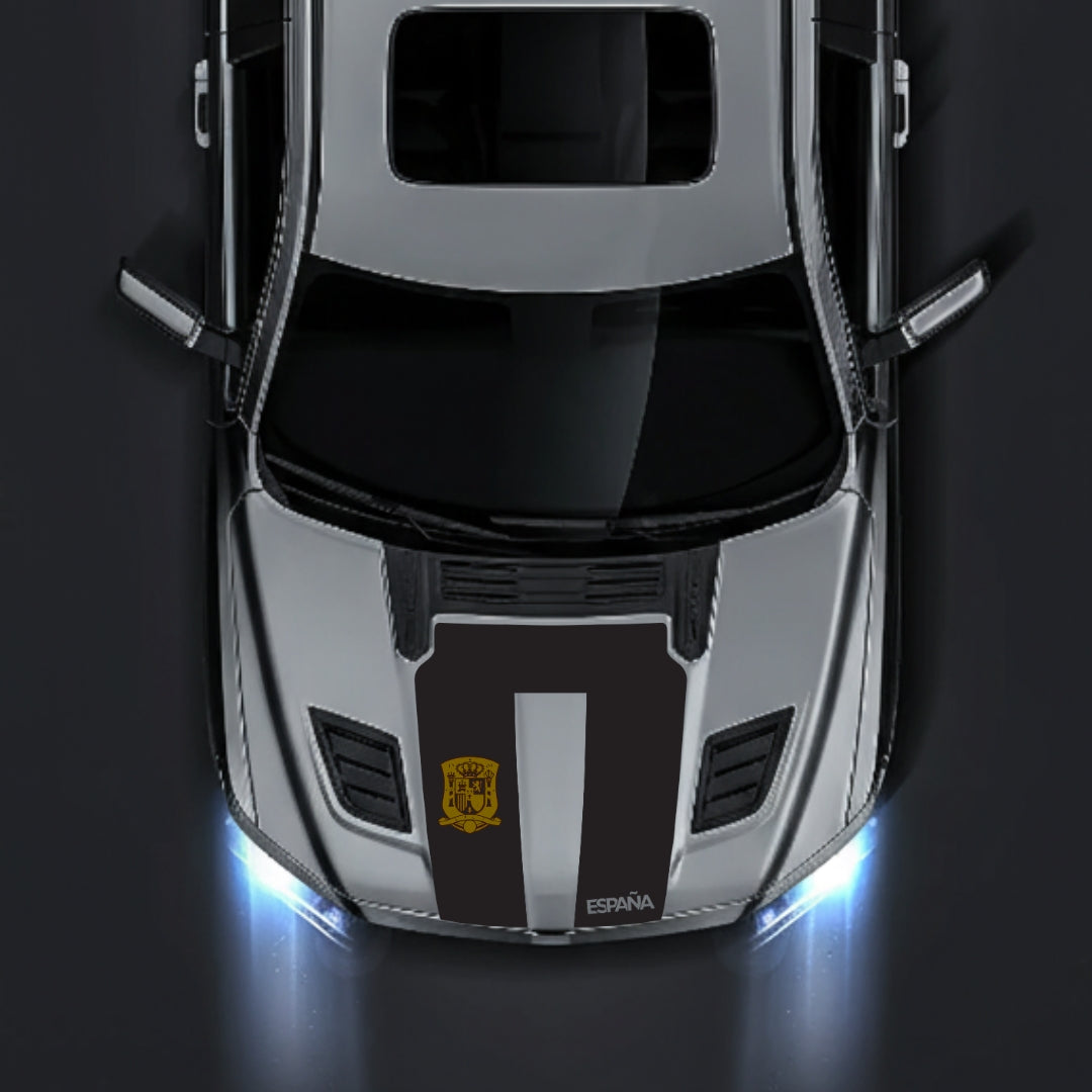 Performance Hood Panel Decal/Sticker - Spain - Cut Graphic Kit - For Dodge RAM 1500 2019-2025 - Premium Vinyl