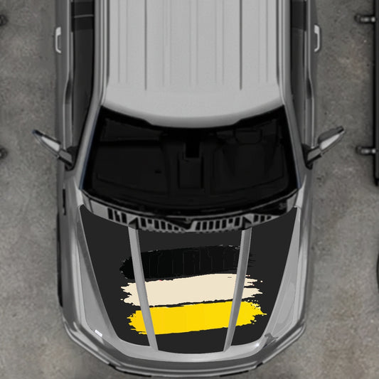Hood Panel Decal/Sticker - Germany Flag Graphic Kit - For Ford F-150 2020-2026 - Premium Vinyl