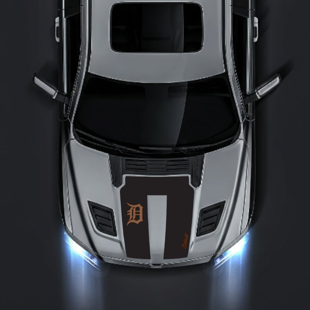Performance Hood Panel Decal/Sticker - Detroit Street Graphic Kit - For Dodge RAM 1500 2019-2025 - Premium Vinyl