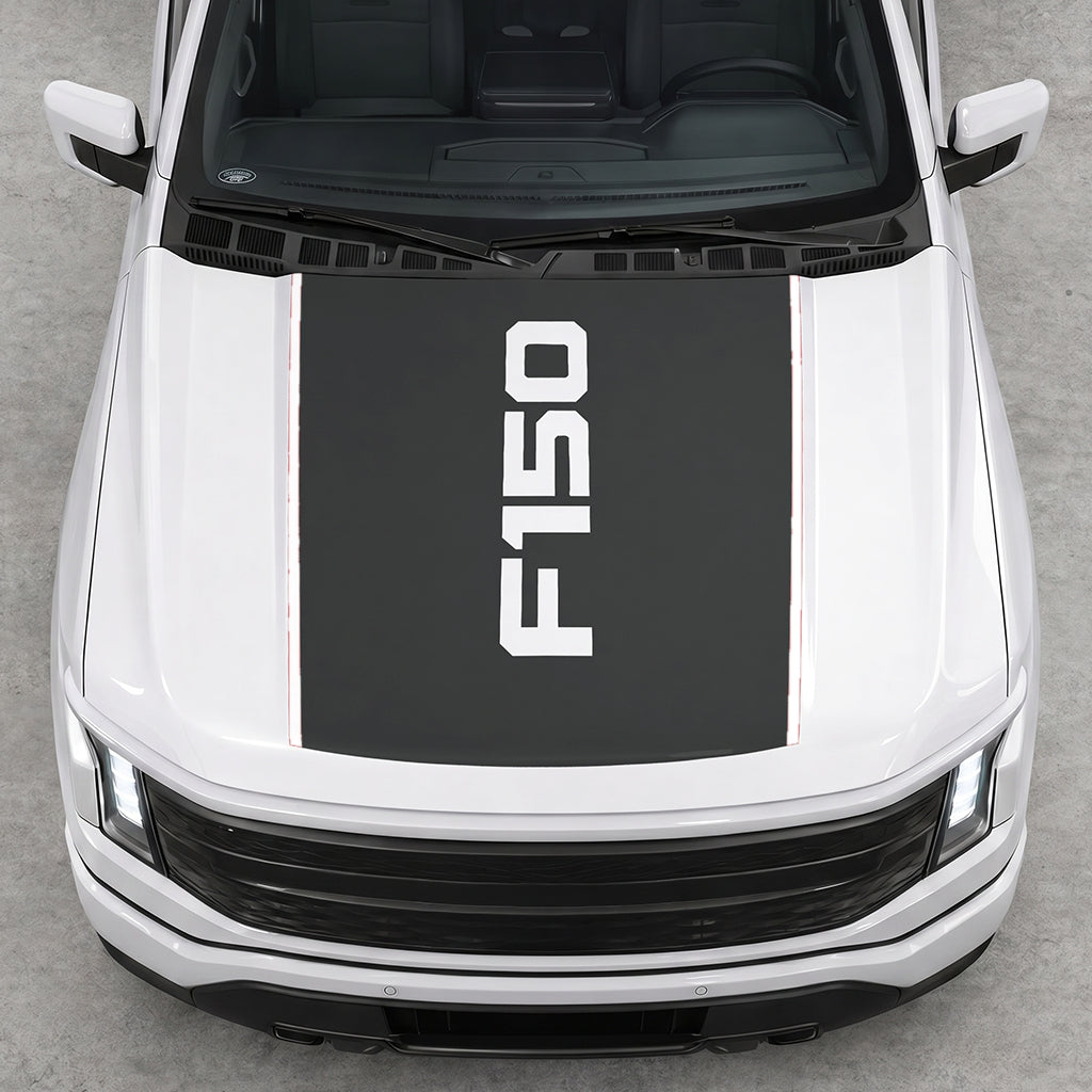 Hood Panel Decal/Sticker - Solid F150 Graphic Decal Graphic Kit - For Ford F-150 2015-2020 - Premium Vinyl
