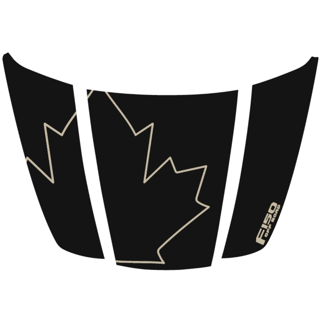 Hood Panel Decal/Sticker - Canada Style 28 Graphic Kit - For Ford F-150 2020-2026 - Premium Vinyl