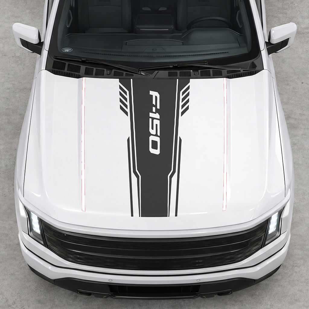 Hood Panel Decal/Sticker - Speed F150 Graphic Decal Graphic Kit - For Ford F-150 2015-2020 - Premium Vinyl