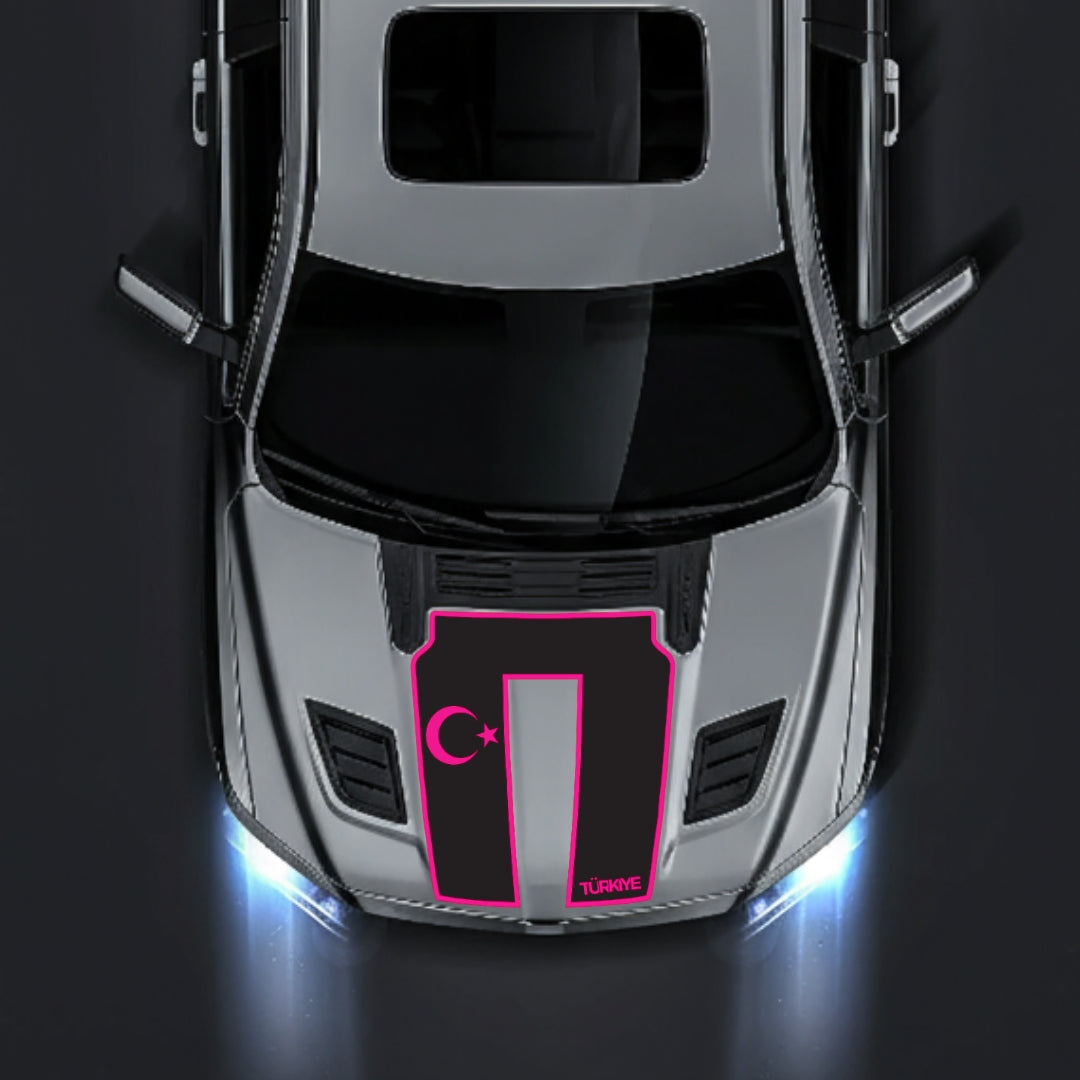 Hood Panel Decal/Sticker - Turkey - Border Graphic Kit - For Dodge RAM 1500 2019-2025 - Premium Vinyl