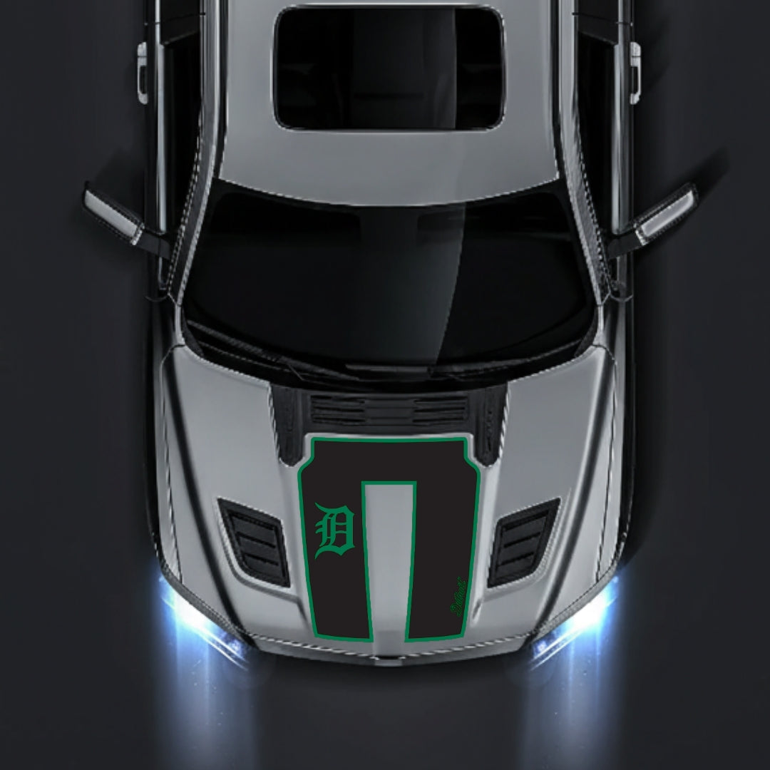 Performance Hood Panel Decal/Sticker - Detroit Street - Border Graphic Kit - For Dodge RAM 1500 2019-2025 - Premium Vinyl