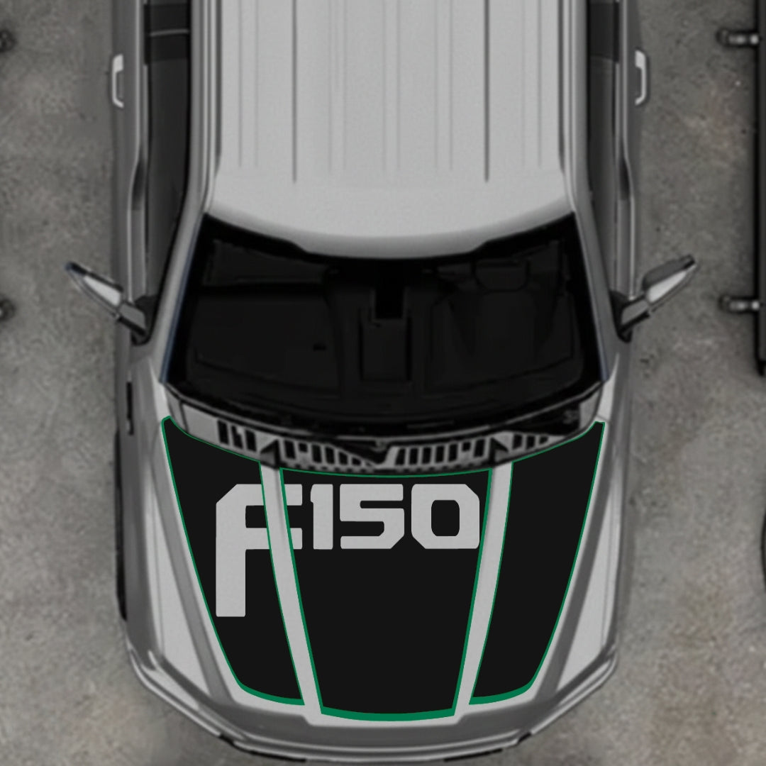 Hood Panel Decal/Sticker - Style 15 Graphic Kit - For Ford F-150 2020-2026 - Premium Vinyl
