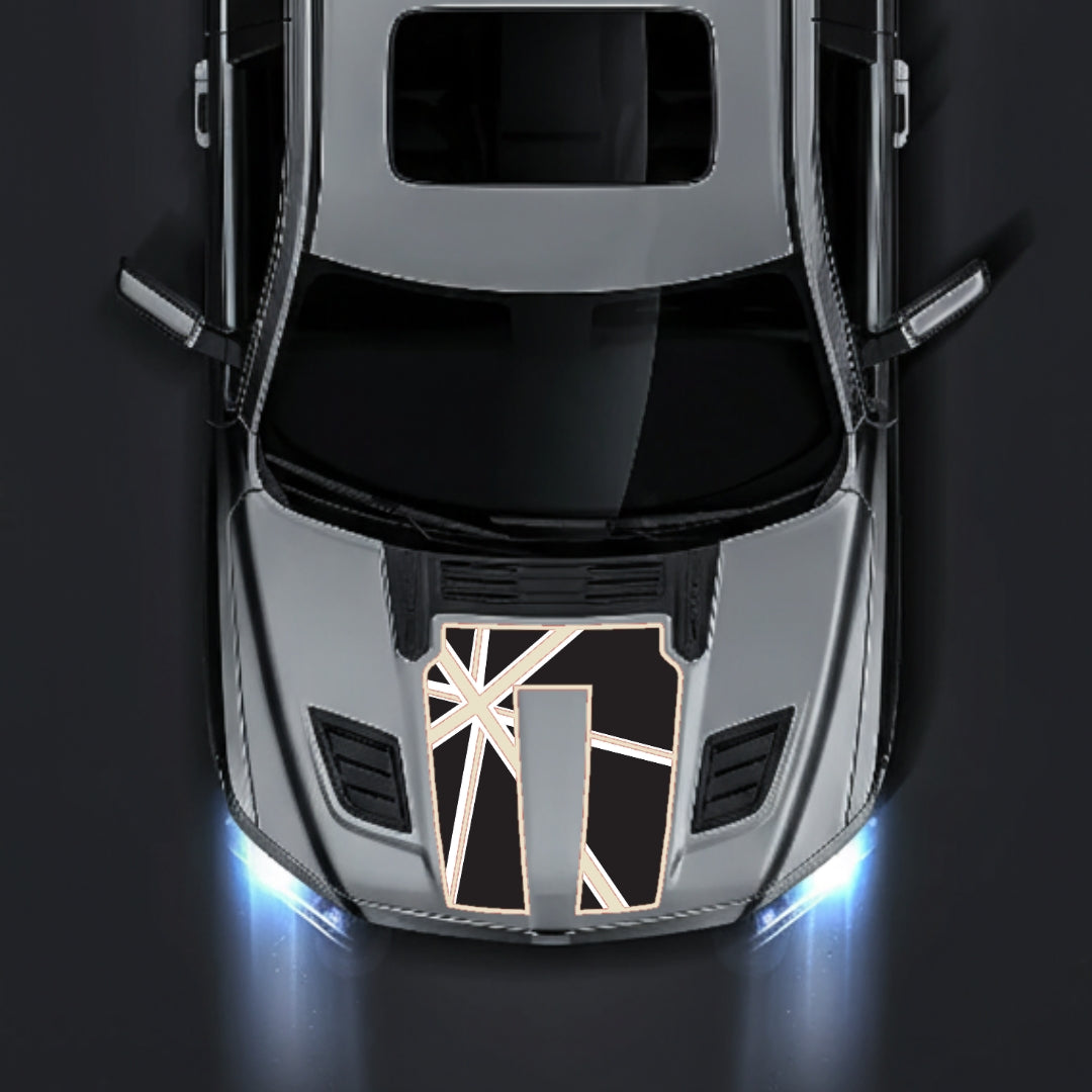 Hood Panel Decal/Sticker - England - Border Graphic Kit - For Dodge RAM 1500 2019-2025 - Premium Vinyl
