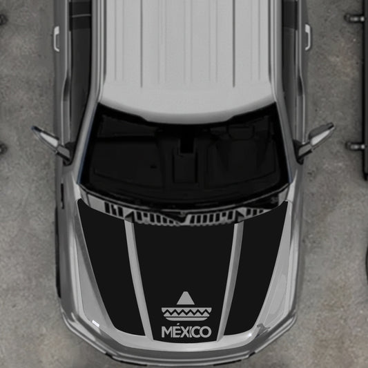 Hood Panel Decal/Sticker - Mexico - Cut Graphic Kit - For Ford F-150 2020-2026 - Premium Vinyl