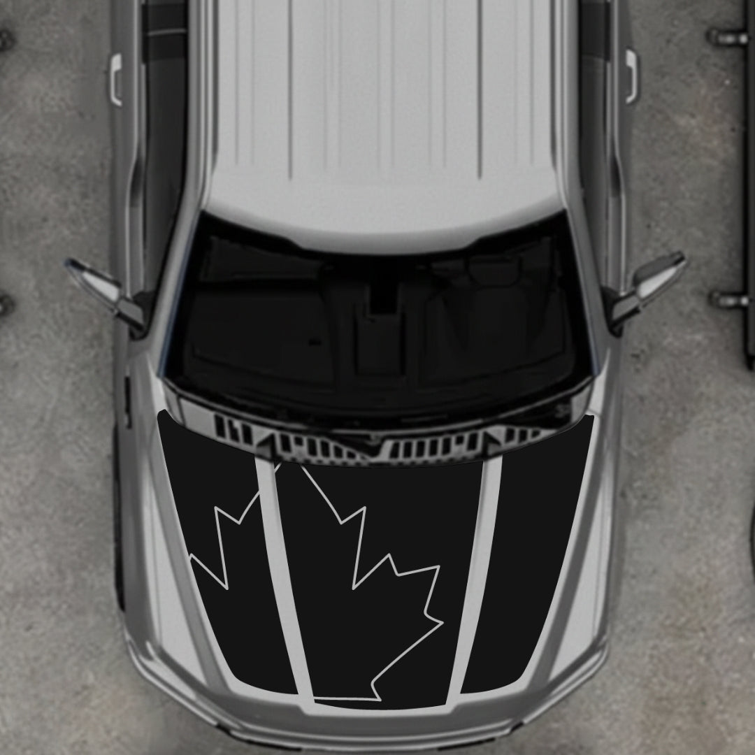Hood Panel Decal/Sticker - Canada Style 25 Graphic Kit - For Ford F-150 2020-2026 - Premium Vinyl