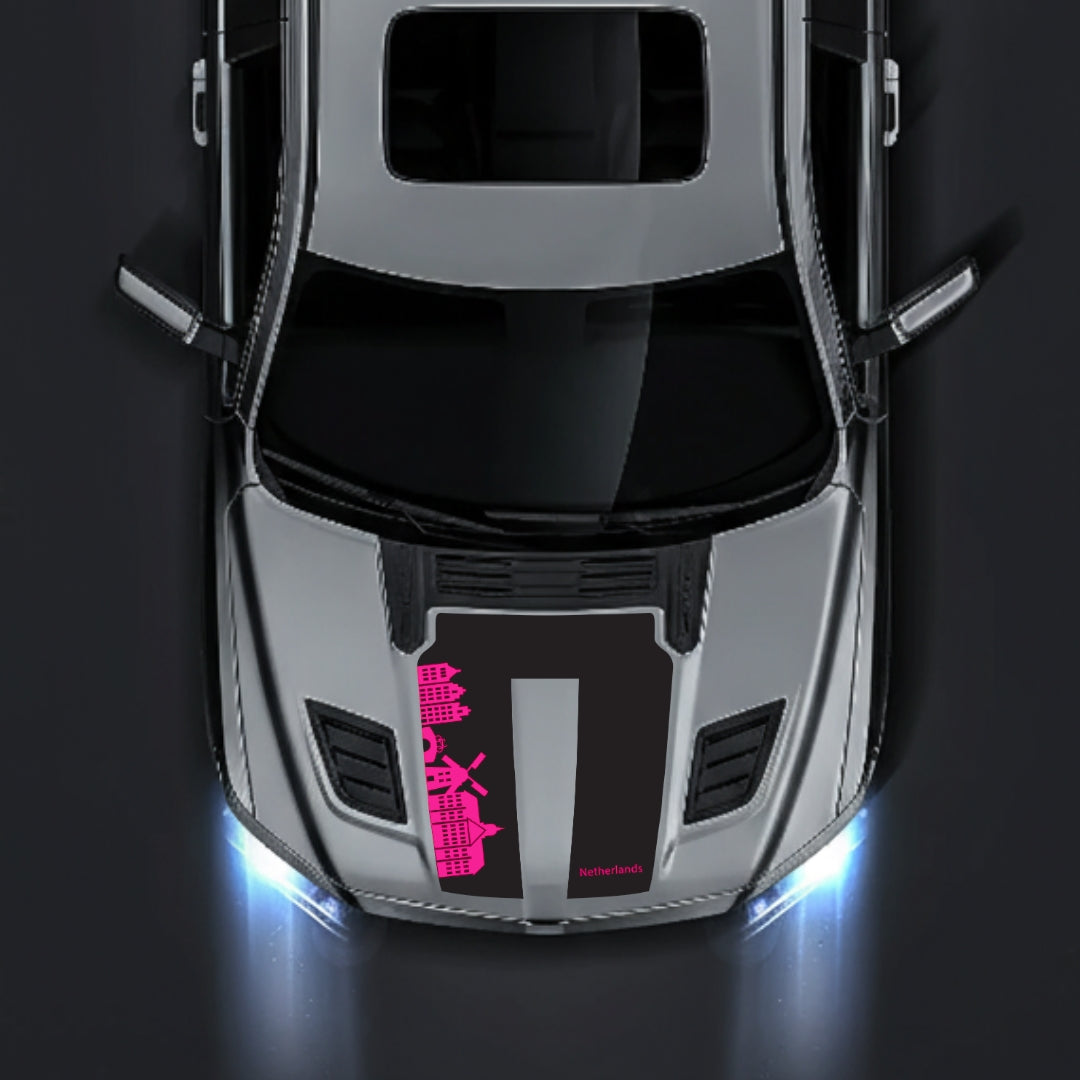 Hood Panel Decal/Sticker - Netherlands Skyline Graphic Kit - For Dodge RAM 1500 2019-2025 - Premium Vinyl