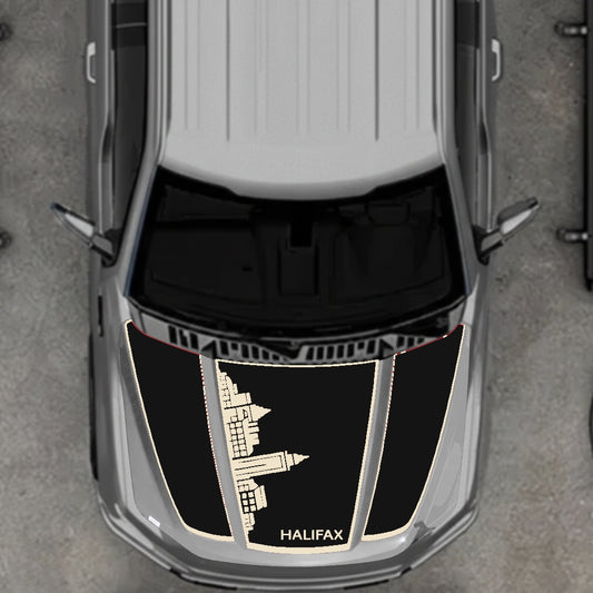 Hood Panel Decal/Sticker - Halifax Skylie - Border Graphic Kit - For Ford F-150 2020-2026 - Premium Vinyl