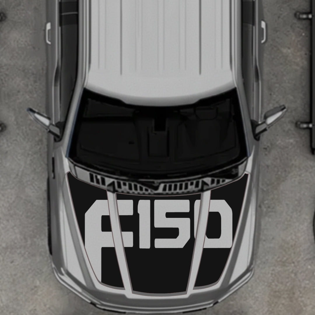 Hood Panel Decal/Sticker - Style 16 - Cut Graphic Kit - For Ford F-150 2020-2026 - Premium Vinyl