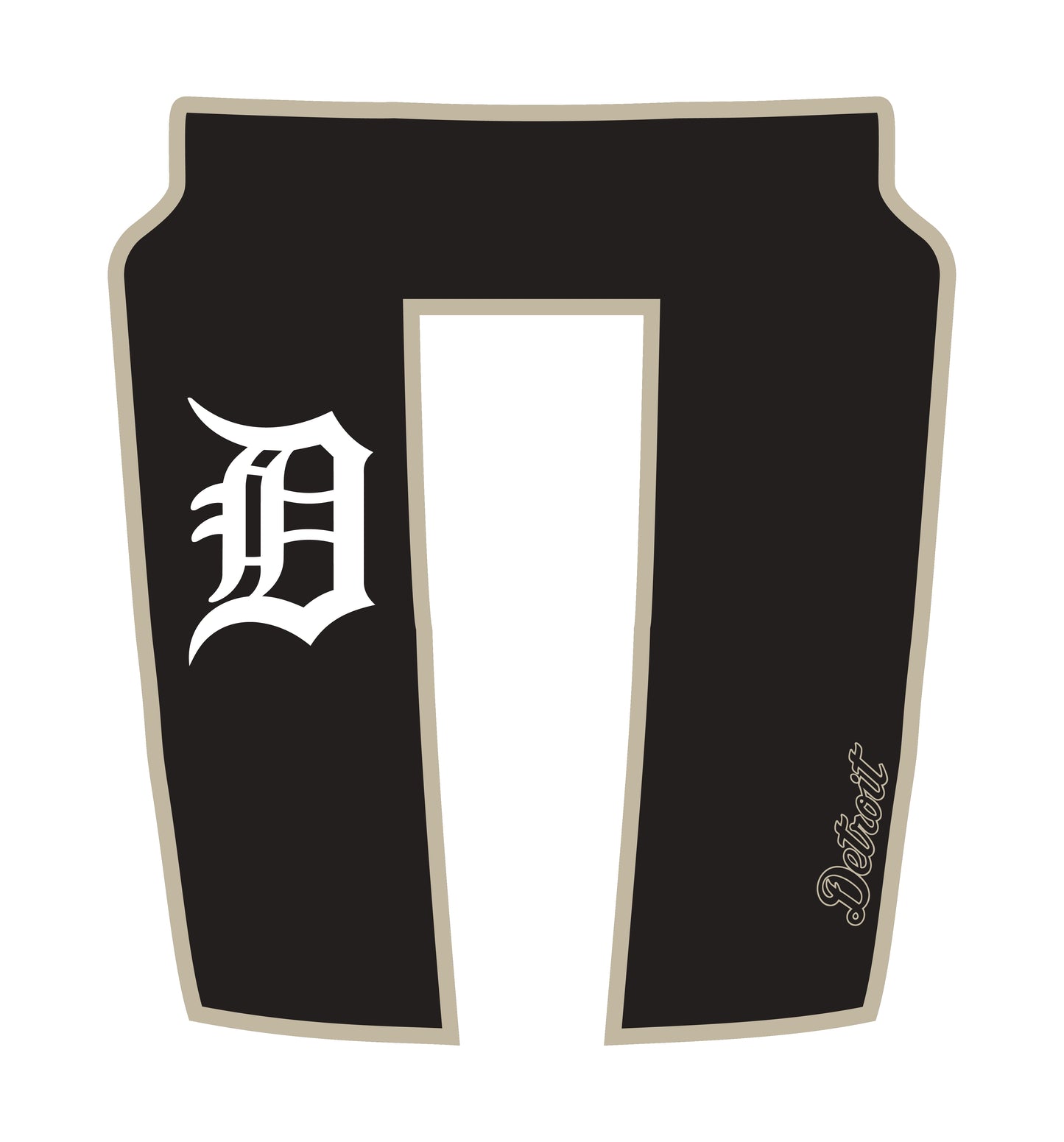 Performance Hood Panel Decal/Sticker - Detroit Street - Cut - Border Graphic Kit - For Dodge RAM 1500 2019-2025 - Premium Vinyl