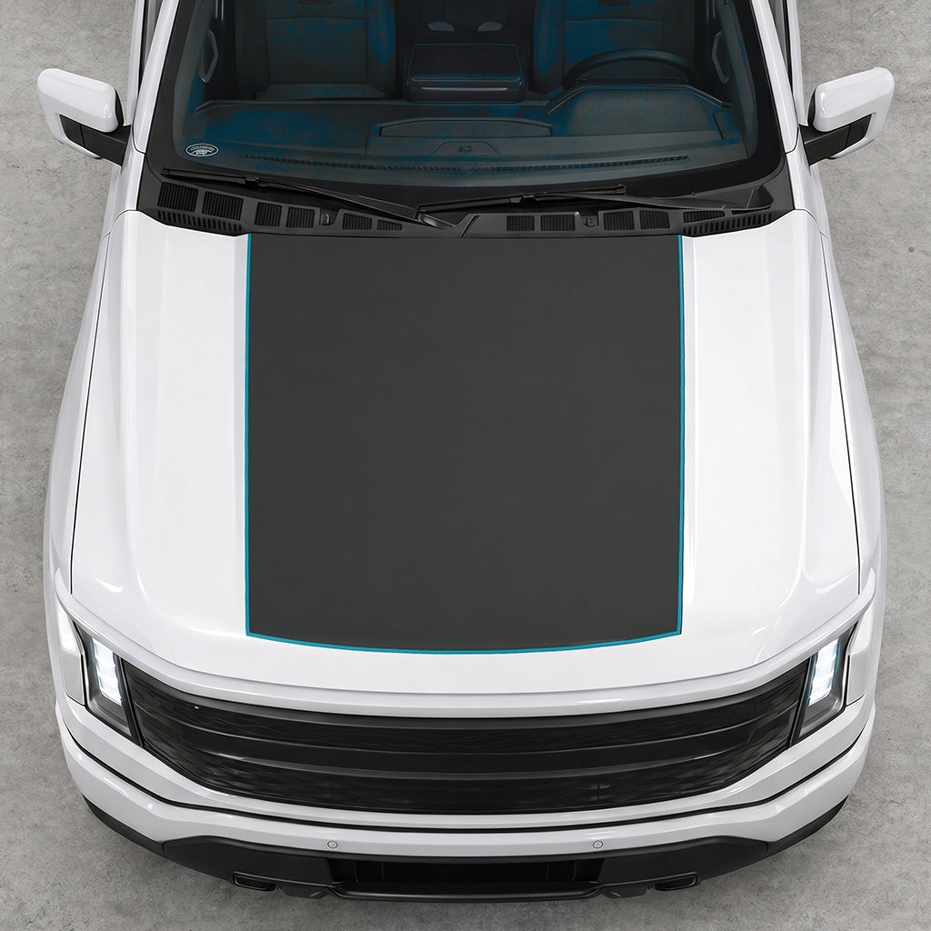 Hood Panel Decal/Sticker - Solid Graphic Decal Graphic Kit - For FORD F-150 2015-2020 - Premium Vinyl