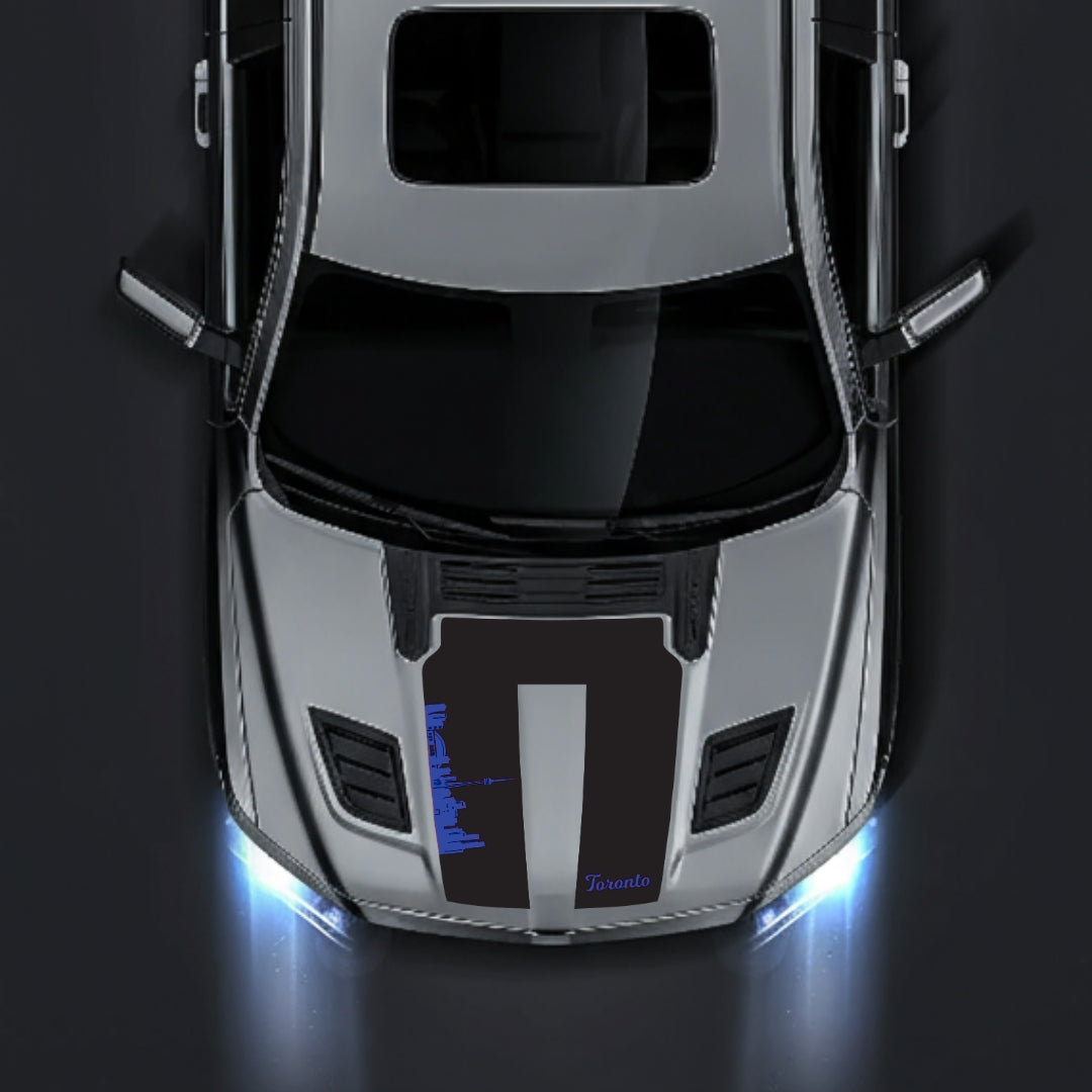 Hood Panel Decal/Sticker - Toronto Skyline Graphic Kit - For Dodge RAM 1500 2019-2025 - Premium Vinyl