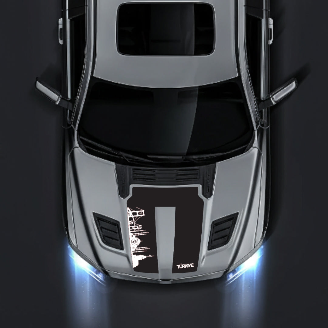 Hood Panel Decal/Sticker - Turkey Skyline Graphic Kit - For Dodge RAM 1500 2019-2025 - Premium Vinyl
