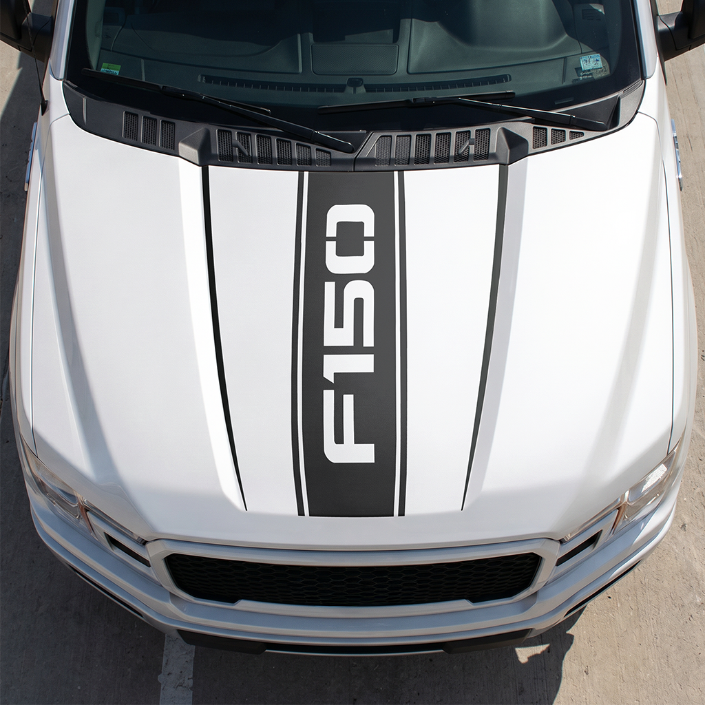 Hood Panel Decal/Sticker - Different Styles Graphic Decals Kit- For Ford F-150 2015-2020 - Premium Vinyl