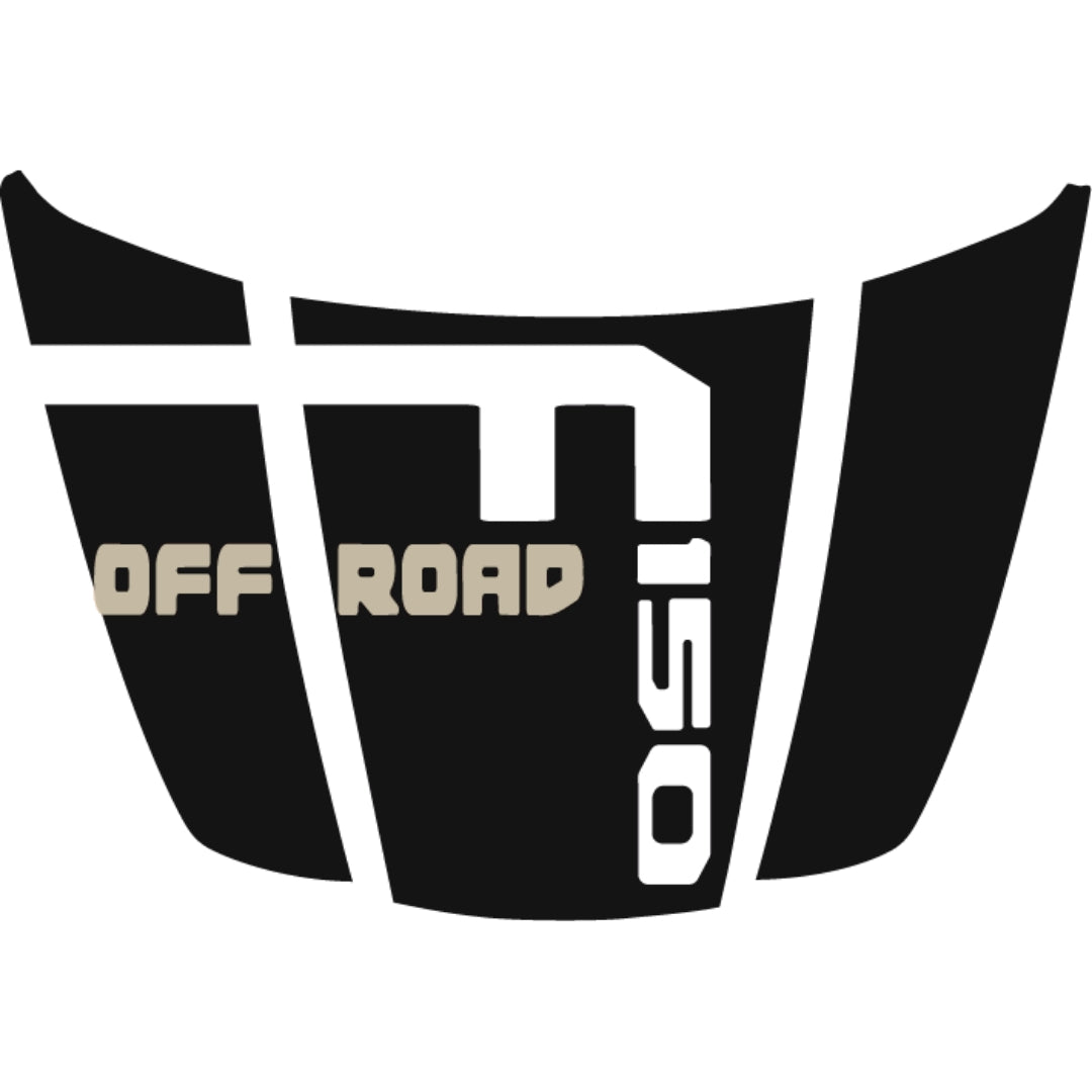 Hood Panel Decal/Sticker - Style 7 - Cut Graphic Kit - For Ford F-150 2020-2026 - Premium Vinyl