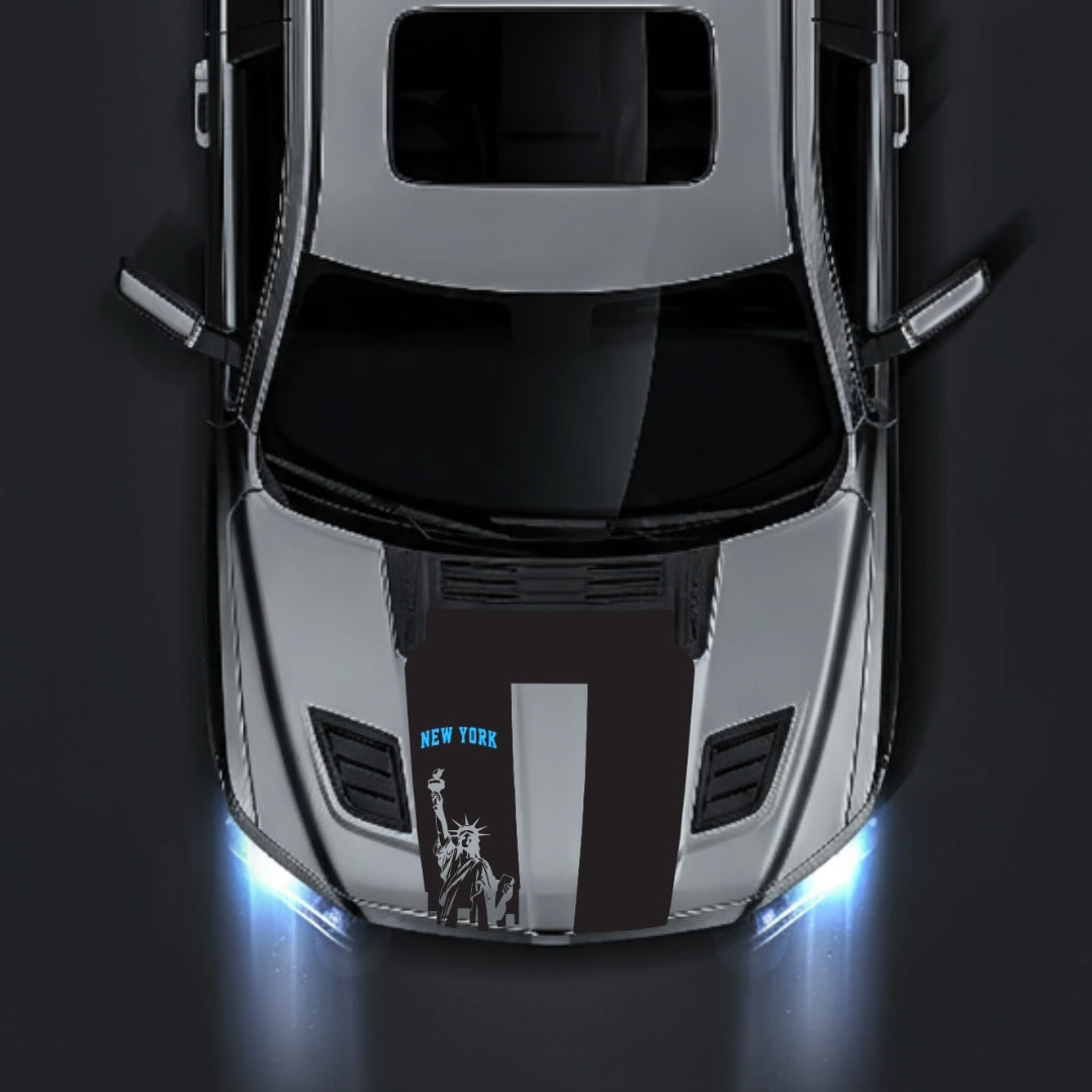 Hood Panel Decal/Sticker - New York - Cut Graphic Kit - For Dodge RAM 1500 2019-2025 - Premium Vinyl