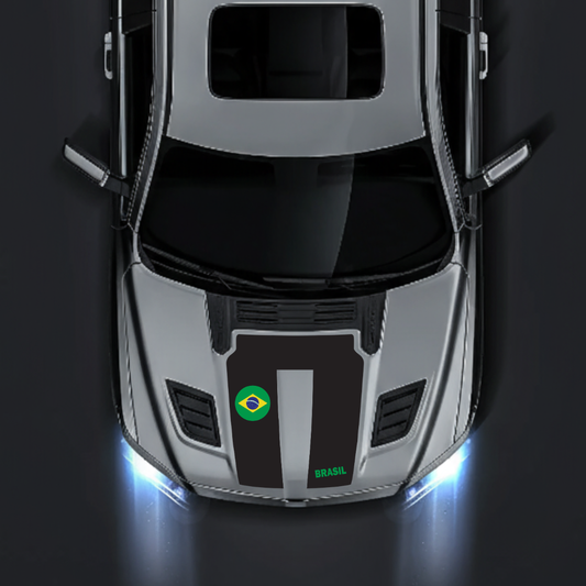 Performance Hood Panel Decal/Sticker - Brazil Graphic Kit - For Dodge RAM 1500 2019-2025 - Premium Vinyl