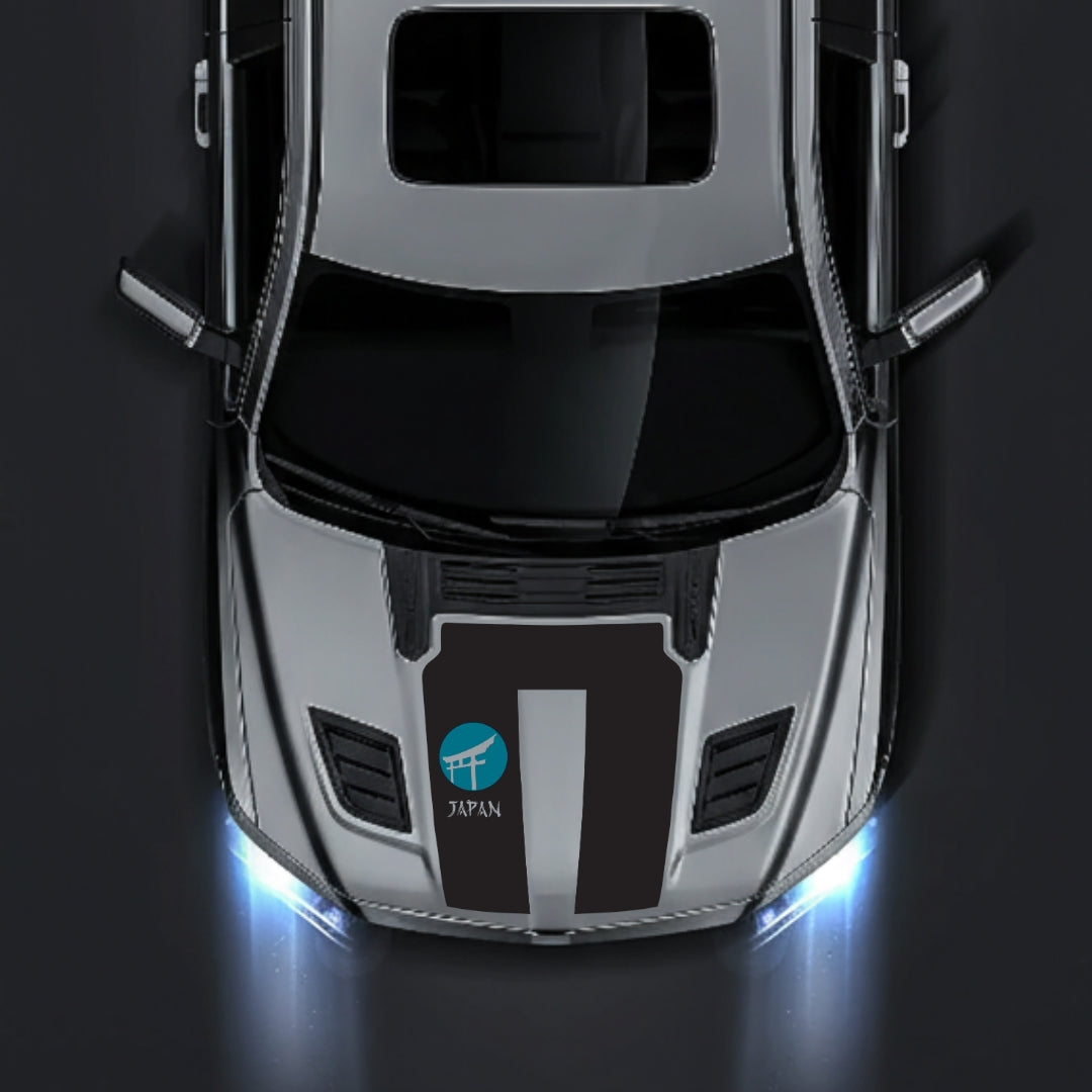 Performance Hood Panel Decal/Sticker - Japan - Cut Graphic Kit - For Dodge RAM 1500 2019-2025 - Premium Vinyl