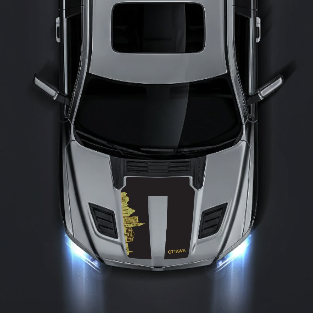 Hood Panel Decal/Sticker - Ottawa Skyline Graphic Kit - For Dodge RAM 1500 2019-2025 - Premium Vinyl